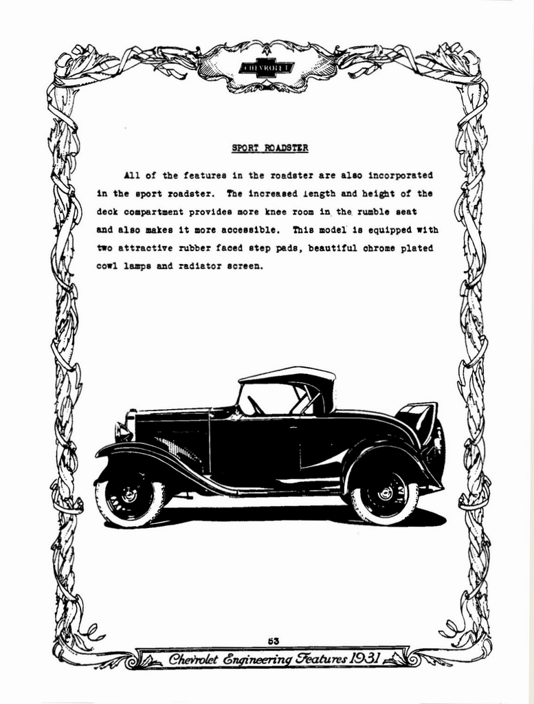 1931 Chevrolet Engineering Features Page 60